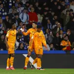 Celebración del Real Madrid ante la Real Sociedad - EFE