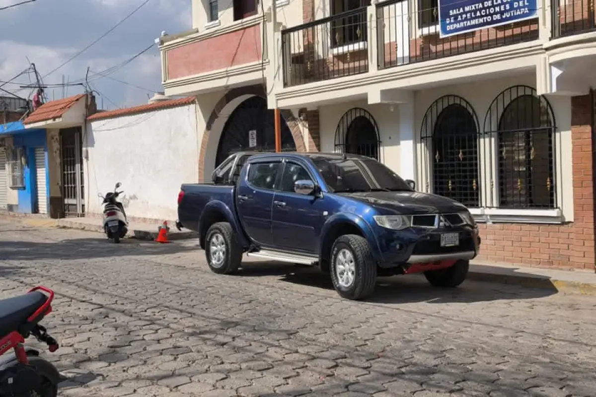 El Ataque armado ocurrió frente a la Sala de Apelaciones de Jutiapa., Foto X