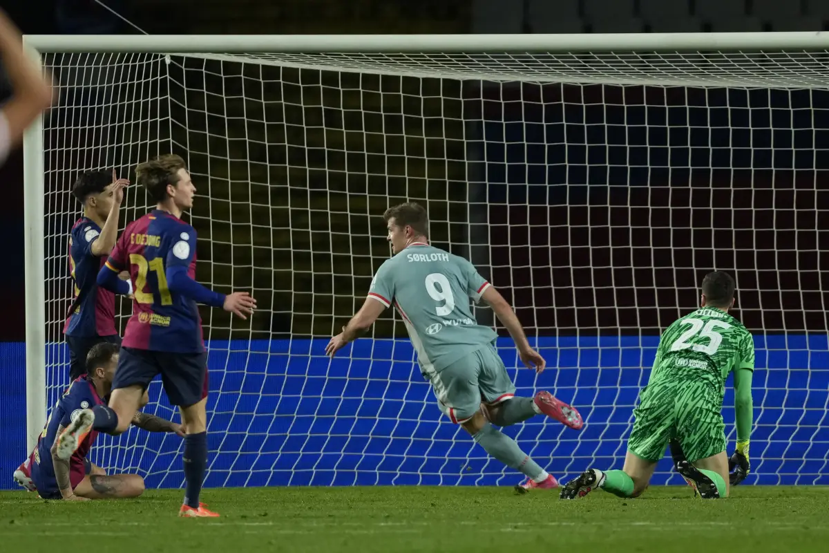 Ocho goles tuvo la semifinal de ida de la Copa del Rey entre Barcelona y Atlético Madrid 