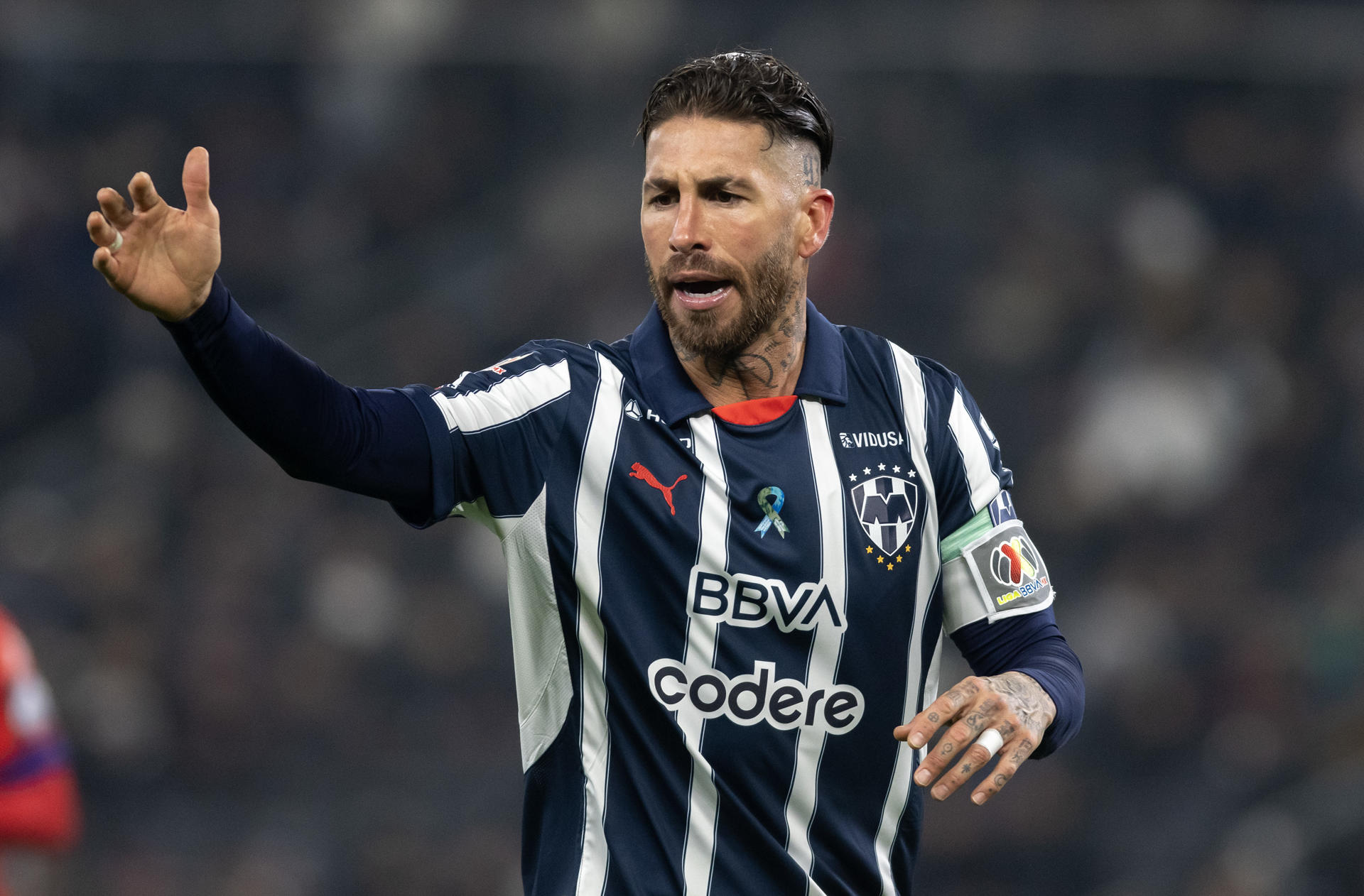 Sergio Ramos hizo su debut oficial con Monterrey / EFE