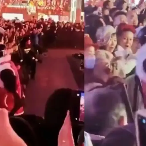 Incidente con robot impulsado por IA genera alarma durante evento tecnológico en Shenzhen. ,Captura de pantalla video X.