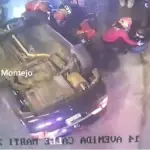 Accidente de tránsito en zona 6. ,Captura de pantalla video X.