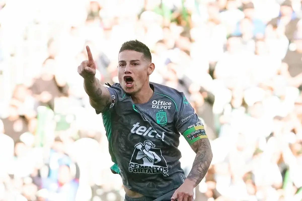 James Rodríguez en el partido entre Santos Laguna y León - instagram @clubleon_oficial