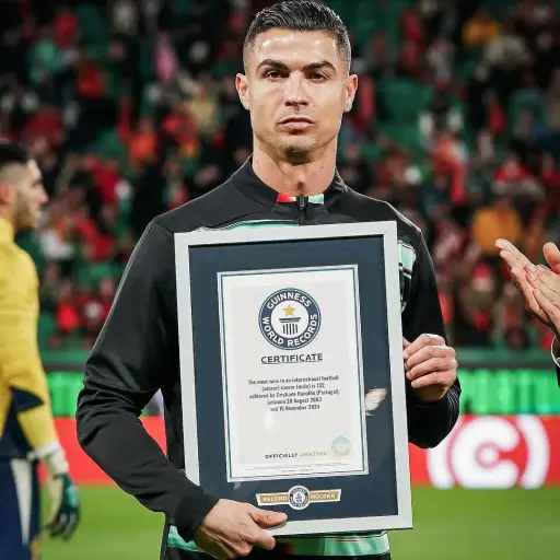Cristiano Ronaldo recibió su nuevo Récord Guinness - instagram @brfootball