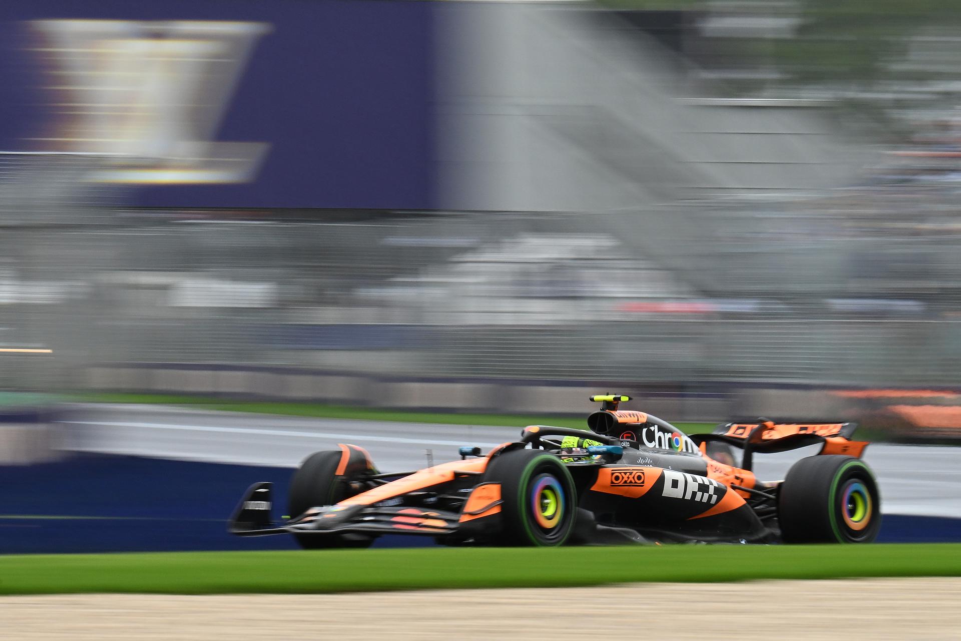 Lando Norris, piloto de la escudería McLaren durante el Gran Premio de Australia 2025 / EFE