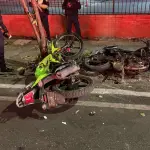 La mayoría de accidentes de la madrugada fueron protagonizados por motoristas. ,Bomberos.