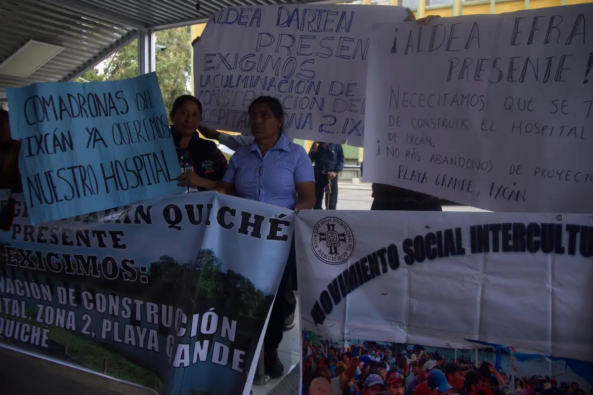 Manifestación en el Ministerio de Salud