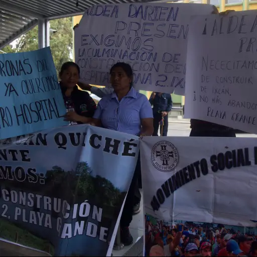 Manifestación en el Ministerio de Salud