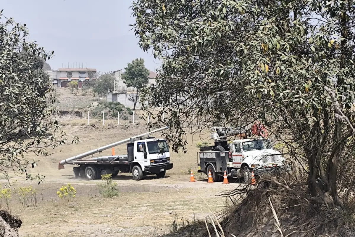 trabajos para restablecer energía en Quetzaltenango