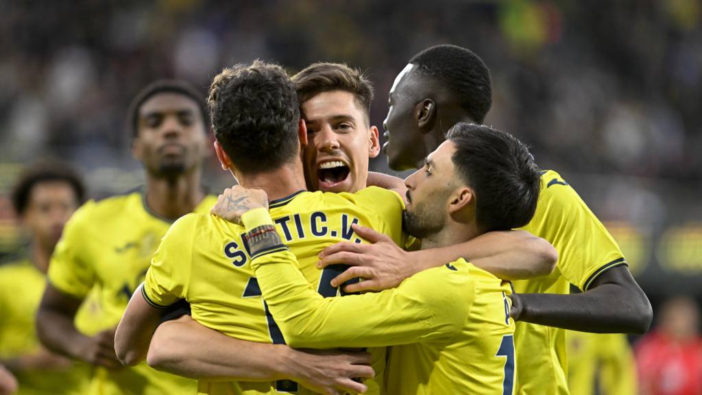 Celebración de Juan Foyth ante el Real Madrid | EFE