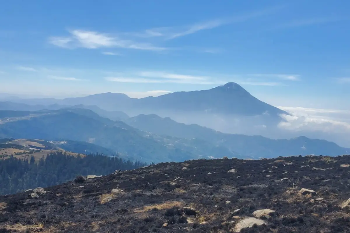 Incendios forestales en Guatemala., Foto Conred