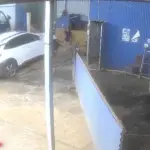 Accidente en interior de un carwash. ,Captura de pantalla video X.