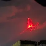 Erupción del volcán de Fuego ,Conred