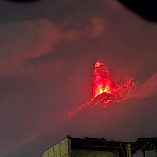 Erupción del volcán de Fuego ,Conred