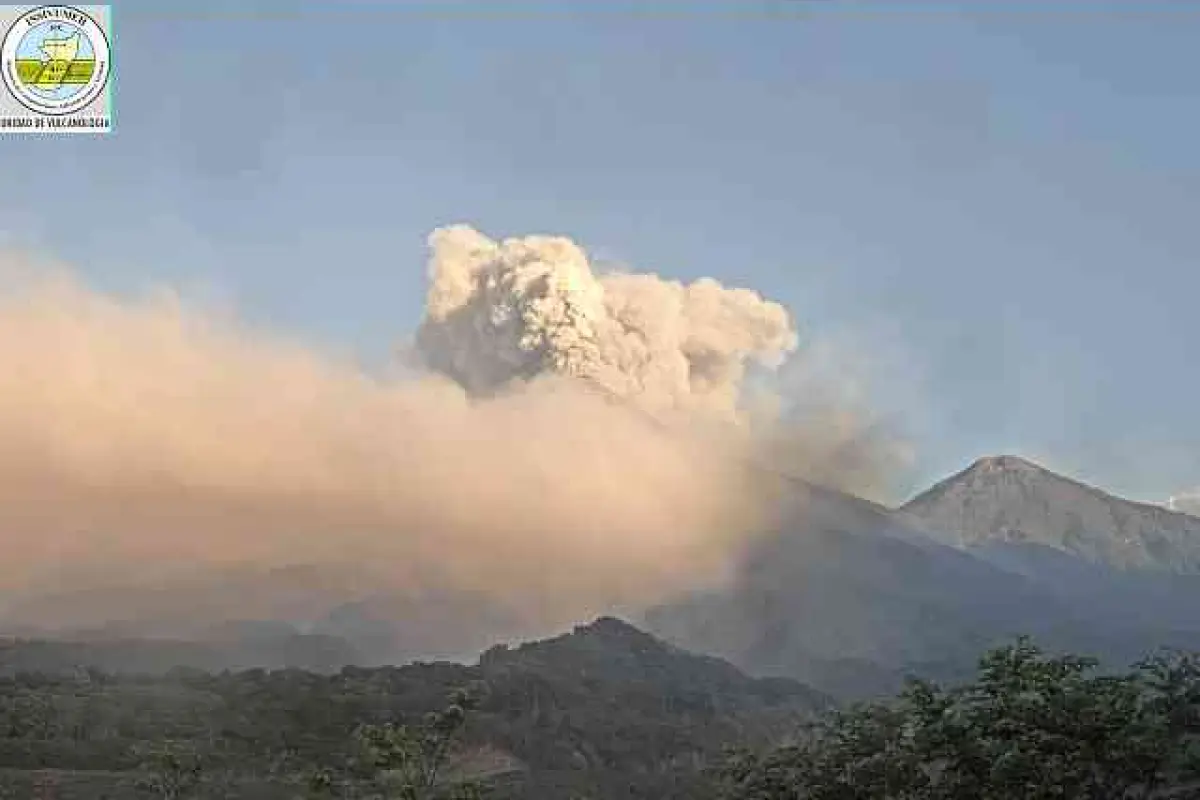 Actividad del volcán de Fuego