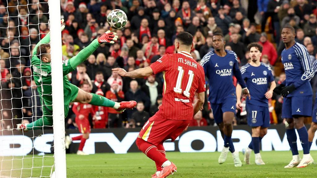 Partido entre Liverpool y PSG por los octavos de final de la Champions League | EFE