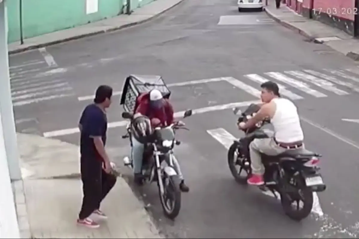 Violento asalto en la zona 6., Captura de pantalla video X.