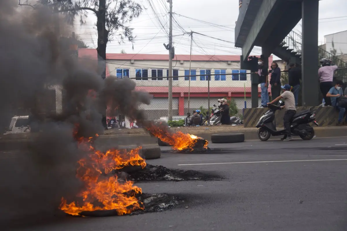 manifestaciones y bloqueos contra seguro obligatorio