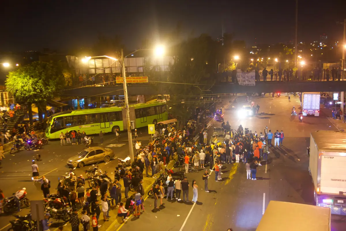 Bloqueos en la capital, Foto Omar Solís