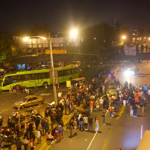 Bloqueos en la capital ,Foto Omar Solís