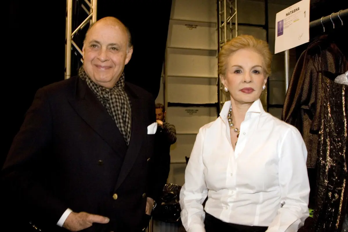 Reinaldo Herrera y Carolina Herrera, Foto EFE