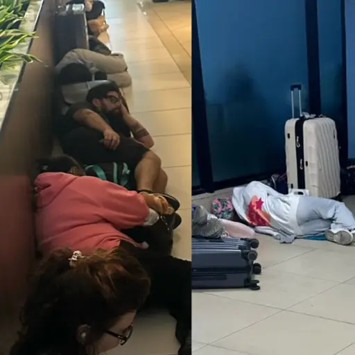 Imágenes captadas en el aeropuerto La Aurora.  ,Cortesía.