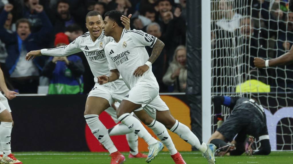 Celebración de Rodrygo ante el Atlético de Madrid | EFE