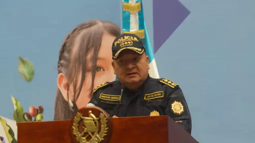 El director de la PNC, David Custodio Boteo, en conferencia en el Palacio Nacional de la Cultura. ,Omar Solís/Emisoras Unidas