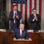 El presidente Donald Trump pronunció su primer discurso de su segundo mandato ante una sesión conjunta del Congreso de EE. UU., a seis semanas de haber asumido el poder. ,Captura de pantalla