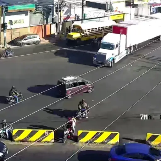 Pese al ataque armado, autoridades de tránsito de Mixco no reportaron congestionamiento. ,Captura de pantalla. 