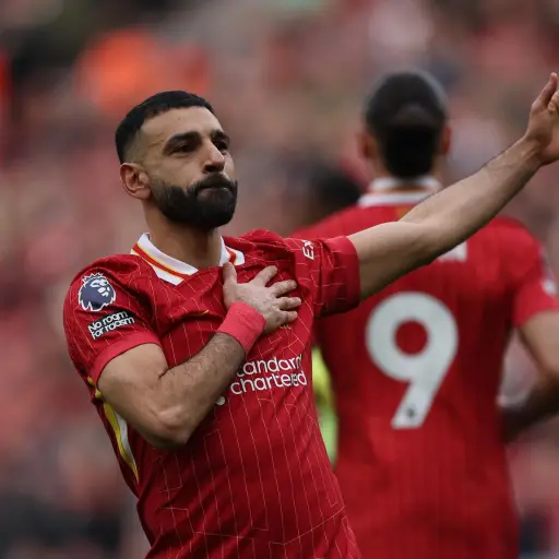  Salah se convirtió en el tercer máximo goleador en la historia de los 