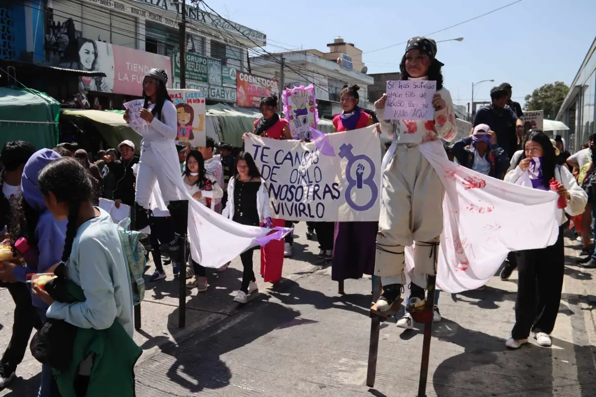 Cientos de mujeres alzaron su voz en el Centro Histórico para pedir igualdad., Álex Meoño.