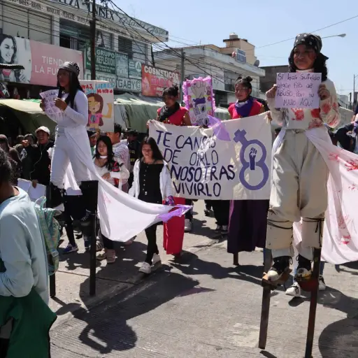 Cientos de mujeres alzaron su voz en marzo de 2025 en el Centro Histórico para pedir igualdad. ,Álex Meoño.