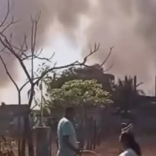 Incendio en El Paredón, Escuintla.  ,Redes sociales.