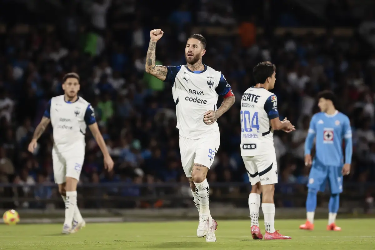 Celebración de Sergio Ramos ante Cruz Azul - EFE