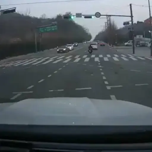 El motociclista fallecido tenía alrededor de 30 años de edad. ,Captura de pantalla video X.