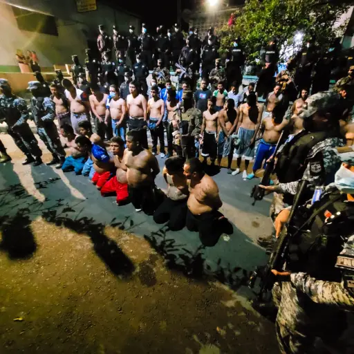 Imagen de archivo de capturas en El Salvador.  ,Foto Archivo