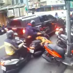 La víctima fue un motociclista ,Captura de pantalla video X.