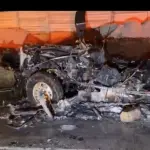 Vehículo de transporte pesado se incendia en ruta al Pacífico