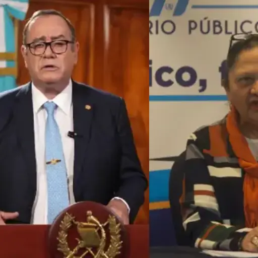 Expresidente Alejandro Giammattei y fiscal Consuelo Porras ,de archivo: Emisoras Unidas