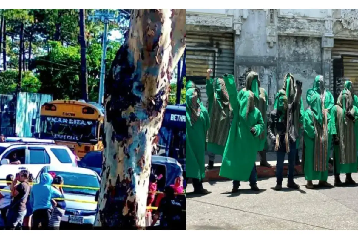 Grupos de manifestantes se mantienen en áreas de las zonas 1 y 7 de la capital., 