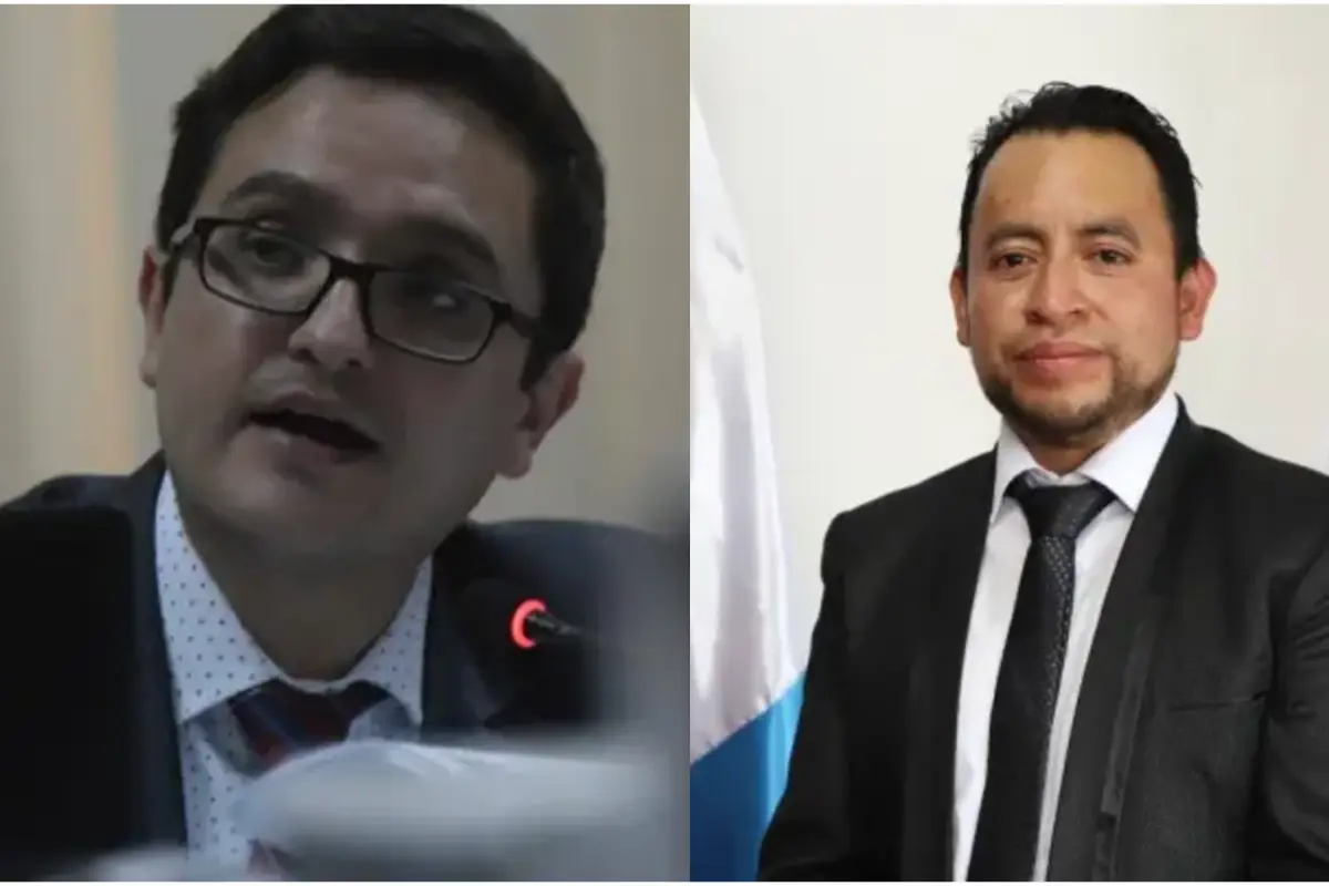 Exjefe de la FECI, Juan Francisco Sandoval, y viceministro Luis Pacheco, 