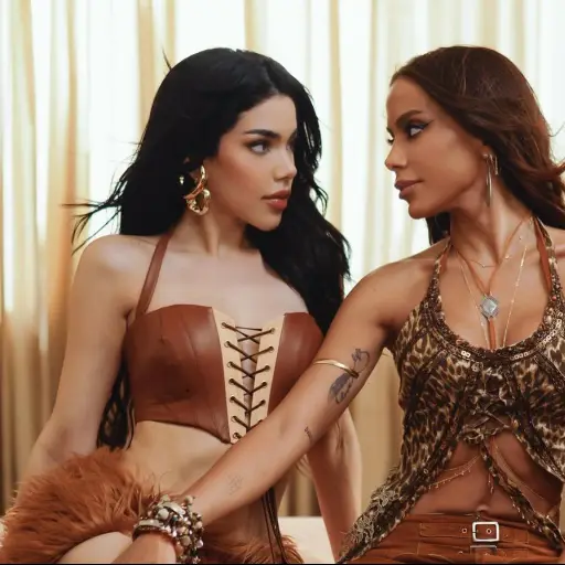 Kenia Os y Anitta ,Redes sociales