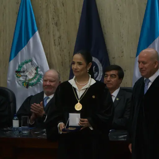 La magistrada de la Corte de Constitucionalidad, Leyla Lemus.