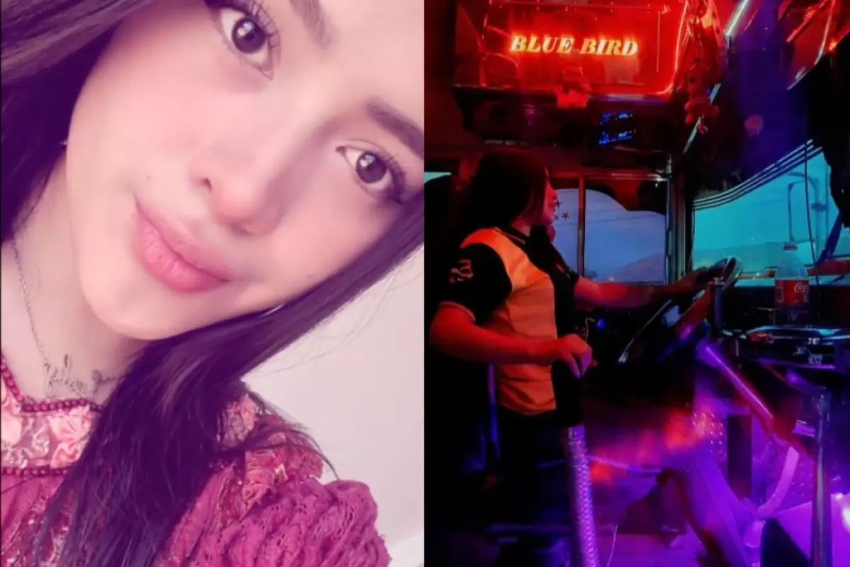 Guatemalteca sorprende en TikTok por su desempeño como piloto de transporte colectivo., Captura de pantalla video TikTok..