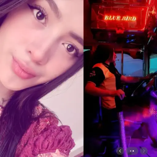 Guatemalteca sorprende en TikTok por su desempeño como piloto de transporte colectivo. ,Captura de pantalla video TikTok..