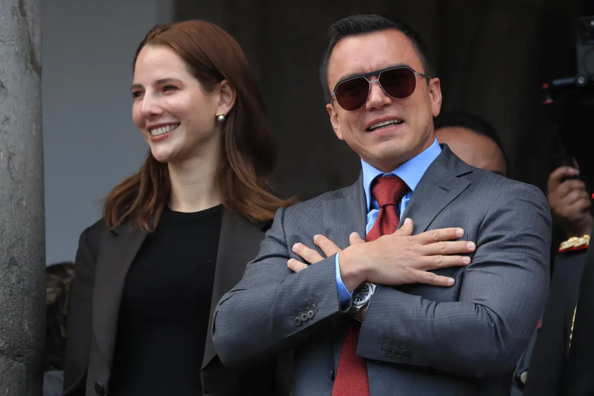 El presidente de Ecuador, Daniel Noboa, en una imagen del 14 abril 2025,  EFE/ Jose Jacome
