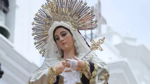 La mayoría de cortejos procesionales de este Sábado de Gloria destacan a la Virgen de Dolores. ,ArchivoEU/Álex Meoño.