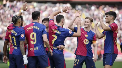 Emotivo triunfo del FC Barcelona ante el Celta de Vigo en un partidazo de infarto
