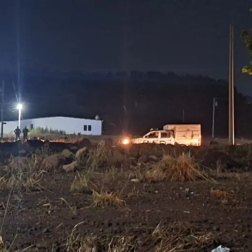 La pequeña fue ubicada en un terreno que queda frente a un hotel de la localidad. ,Edwin Guzmán